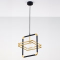 Jupiter 2028 - Candeeiro suspenso FIORI 1xG9/10W/230V preto/dourado/transparente