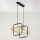 Jupiter 2029 - Candeeiro suspenso FIORI 2xG9/10W/230V preto/dourado/transparente