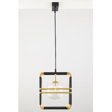 Jupiter 2029 - Candeeiro suspenso FIORI 2xG9/10W/230V preto/dourado/transparente