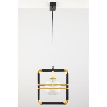 Jupiter 2029 - Candeeiro suspenso FIORI 2xG9/10W/230V preto/dourado/transparente