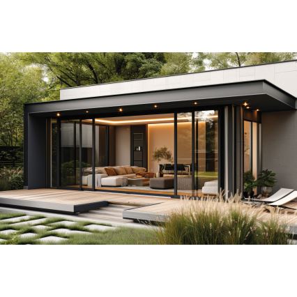 Foco de encastrar exterior LED IMBER LED/1W/12V 4000K diâmetro 3 cm 40 lm IP65 prateado