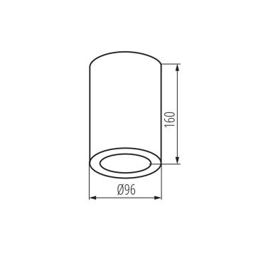 Foco para casa de banho AQILO 1xE27/20W/230V IP65 preto