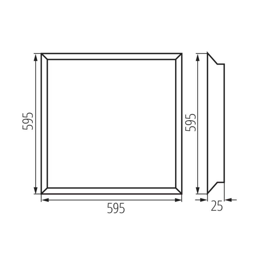 Painel de encastrar LED BLINGO LED/38W/230V 60x60 cm