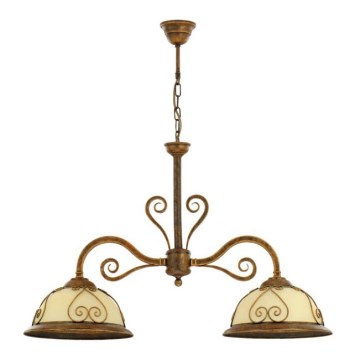 Kemar VE/2 - Candelabro VERDA 2xE27/60W bronze