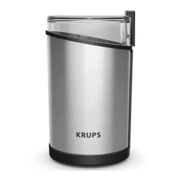 Krups - Triturador elétrico de café em grão 85g FAST-TOUCH 200W/230V cromado