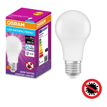 Lâmpada antibacteriana LED A60 E27/8,5W/230V 6500K - Osram