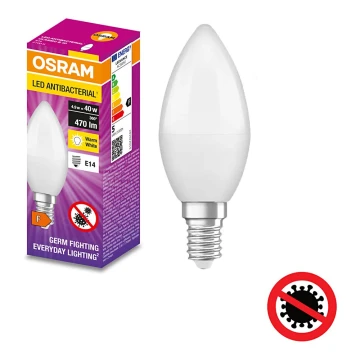 Lâmpada antibacteriana LED B40 E14/4,9W/230V 2700K - Osram