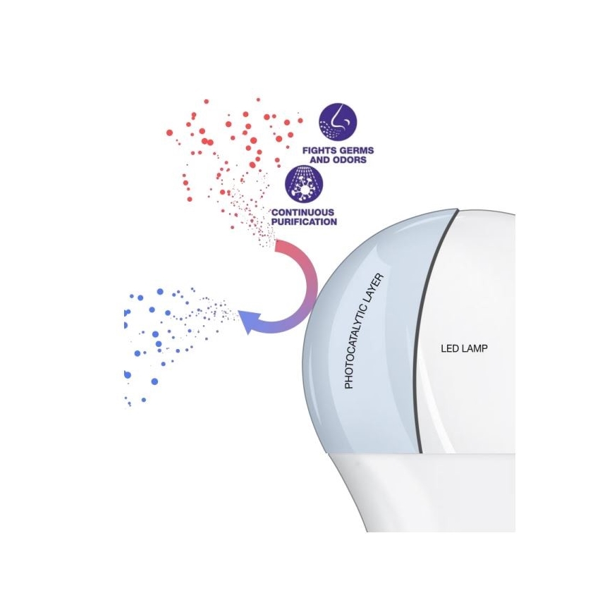 Lâmpada antibacteriana LED P40 E14/4,9W/230V 6500K - Osram