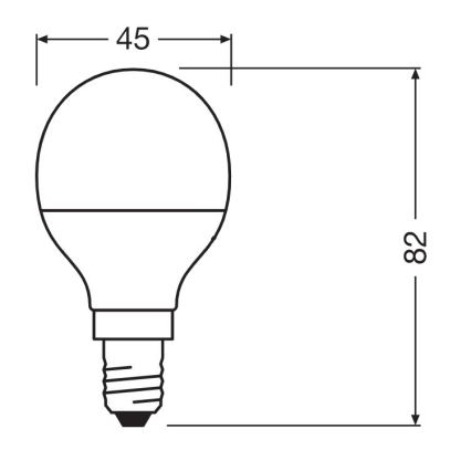 Lâmpada antibacteriana LED P40 E14/4,9W/230V 6500K - Osram
