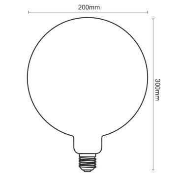 Lâmpada FILAMENTO LED  SPIRAL VINTAGE G200 E27/4W/230V 2000K