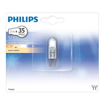 Lâmpada industrial Philips HALOGEN GY6,35/25W/12V 3000K