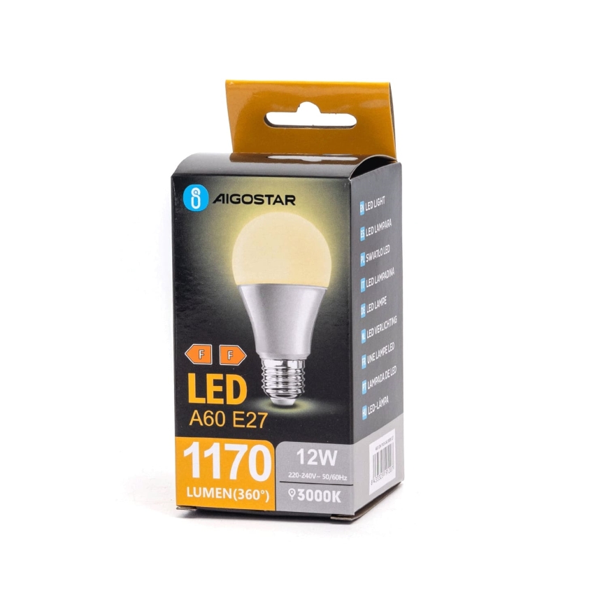 Lâmpada LED A60 E27/12W/230V 3000K - Aigostar