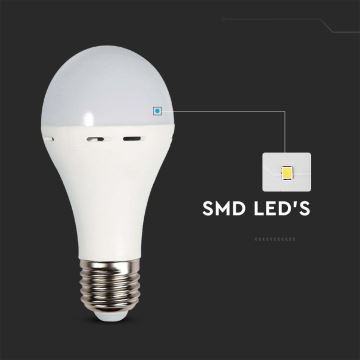 Lâmpada LED com modo de emergência A70 E27/9W/230V 4000K