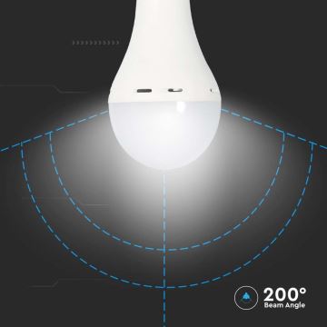 Lâmpada LED com modo de emergência A70 E27/9W/230V 4000K