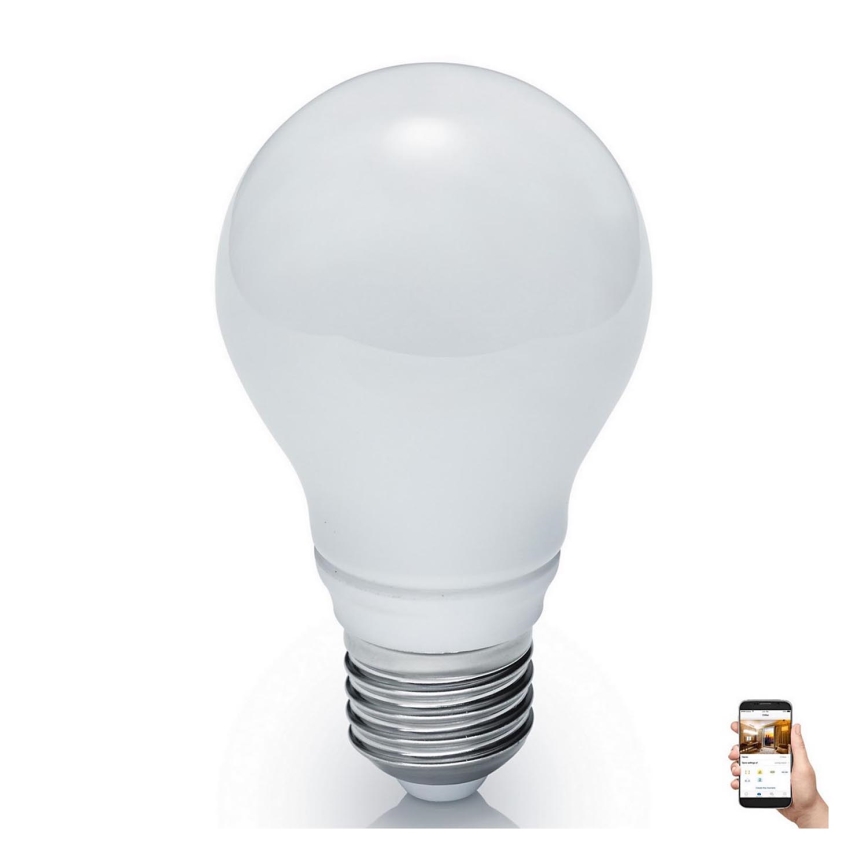 Lâmpada LED com regulação E27/8,5W/230V 3000-6500K Wi-Fi - Reality
