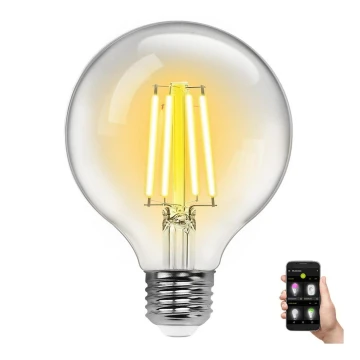 Lâmpada LED com regulação FILAMENT G95 E27/6W/230V 2700-6500K Wi-Fi - Aigostar