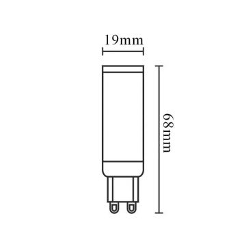 Lâmpada LED com regulação G9/6W/230V 2800K