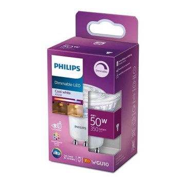 Lâmpada LED com regulação Philips GU10/4W/230V 4000K