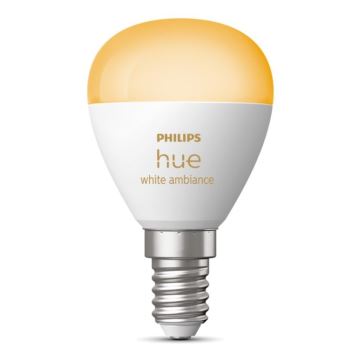 Lâmpada LED com regulação Philips Hue WHITE AMBIANCE P45 E14/5,1W/230V 2200-6500K