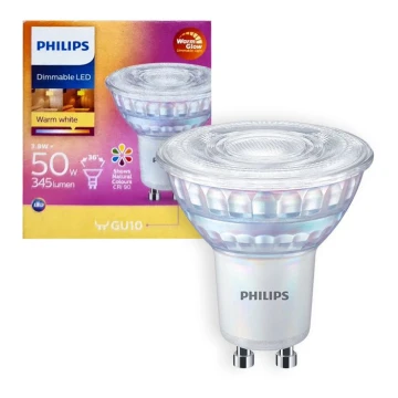 Lâmpada LED com regulação Philips Warm Glow GU10/3,8W/230V 2200-2700K CRI 90