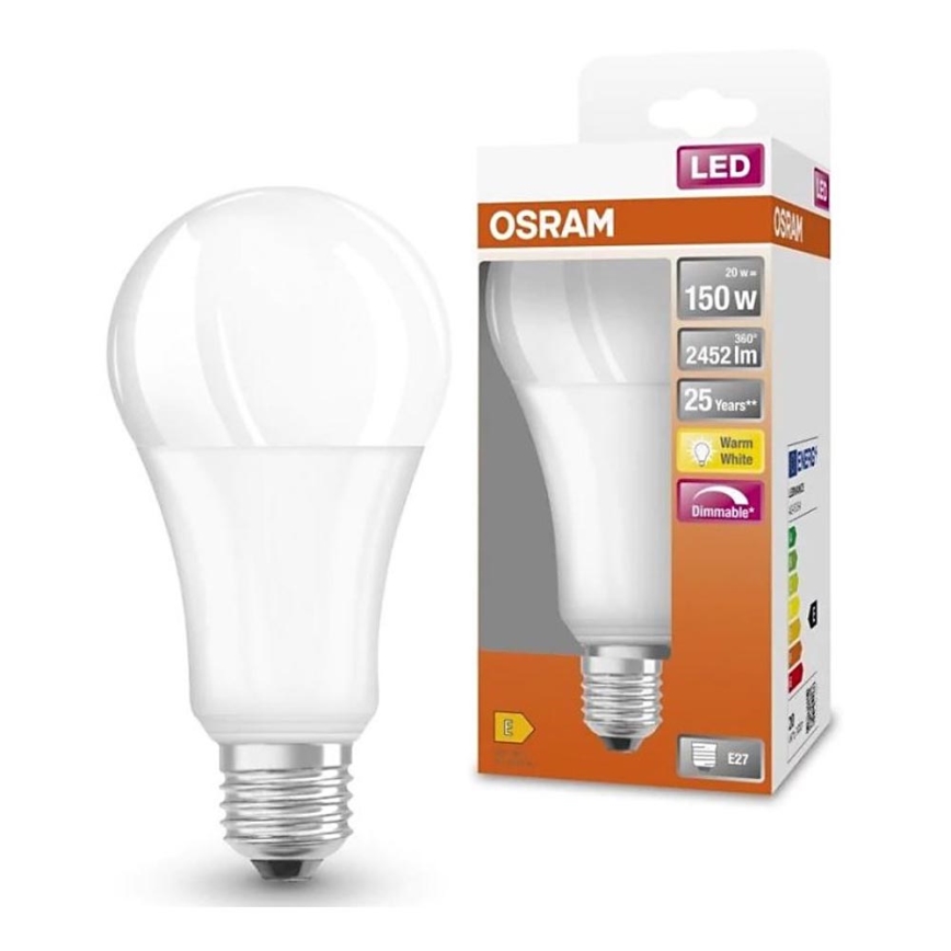 Lâmpada LED com regulação SUPERSTAR E27/20W/230V 2700K - Osram