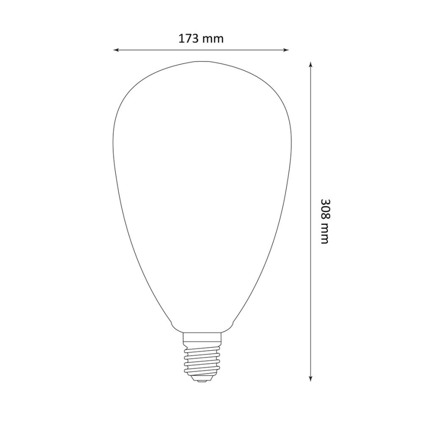 Lâmpada LED DECO VINTAGE S173 E27/4W/230V 1800K