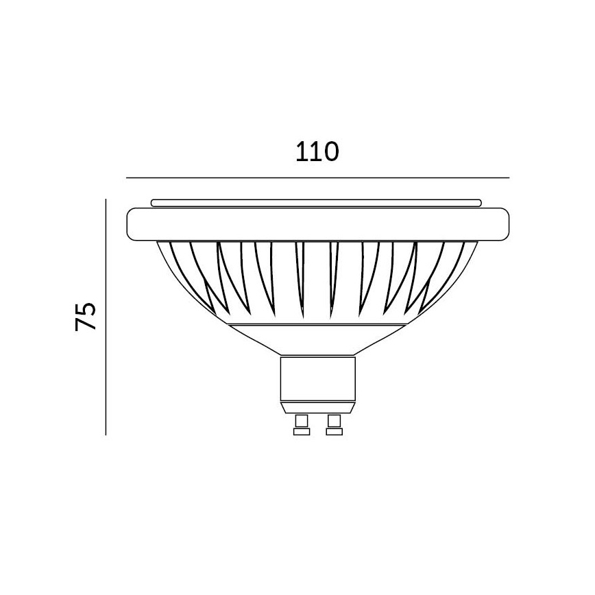 Lâmpada LED ES111 GU10/15W/230V 4000K