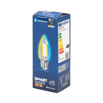 Lâmpada LED FILAMENT C35 E27/4,5W/230V 2700-6500K - Aigostar