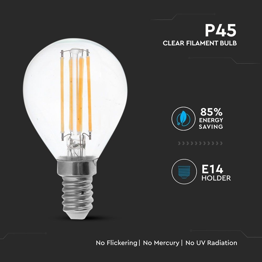 Lâmpada LED FILAMENT P45 E14/6W/230V 2700K