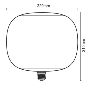 Lâmpada LED FILAMENT SMOKE T220 E27/4W/230V 1800K