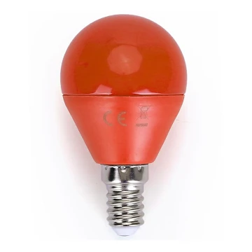 Lâmpada LED G45 E14/4W/230V laranja - Aigostar