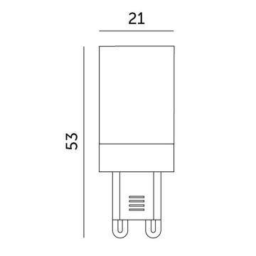 Lâmpada LED G9/3W/230V 3000K 100°