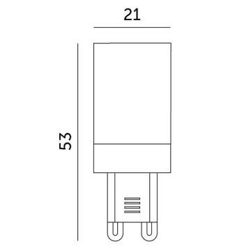 Lâmpada LED G9/3W/230V 6000K 100°