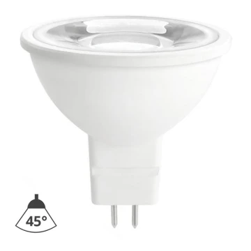 Lâmpada LED MR16 GU5,3/6W/12V 4000K 45° branco