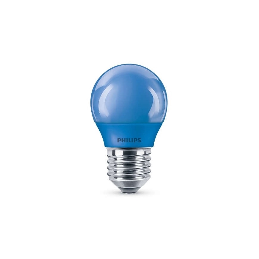 Lâmpada LED  Philips P45 E27/3,1W/230V azul