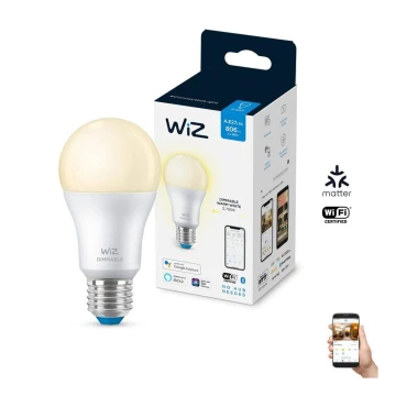 Lâmpada LED Regulável A60 E27/8W/230V 2700K CRI 90 Wi-Fi - WiZ