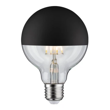 Lâmpada LED regulável com uma tampa esférica espelhada GLOBE G95 E27/6,5W/230V 2700K preto - Paulmann 28676