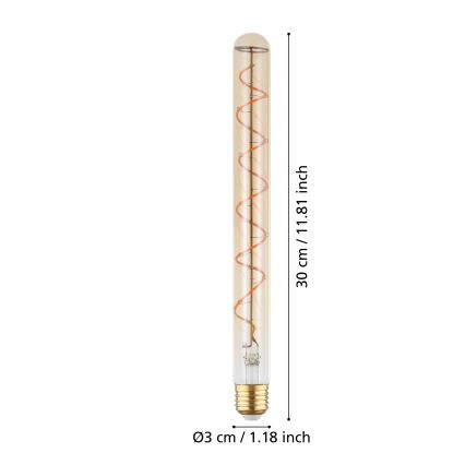 Lâmpada LED regulável VINTAGE T30 E27/4W/230V 1600K - Eglo 110297