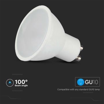 Lâmpada LED RGB com regulação GU10/4,8W/230V 3000K + controlo remoto