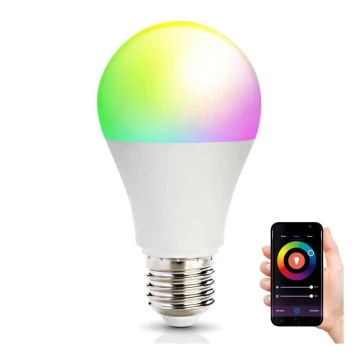 Lâmpada LED RGB inteligente e regulável E27/9,5W/230V 2700-6500K Wi-Fi Tuya