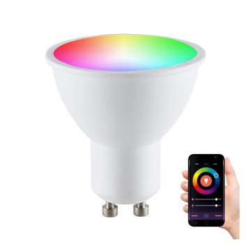 Lâmpada LED RGBW com regulação G45 GU10/5,5W/230V 2700-6500K Wi-Fi Tuya