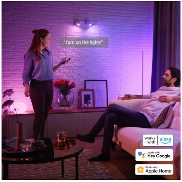 Lâmpada LED RGBW com regulação Philips Hue White And Color Ambiance GU5,3/MR16/6,3W/12V 2000-6500K