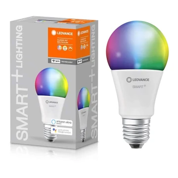 Lâmpada LED RGBW com regulação SMART + E27/9,5W/230V 2700K-6500K Wi-Fi - Ledvance