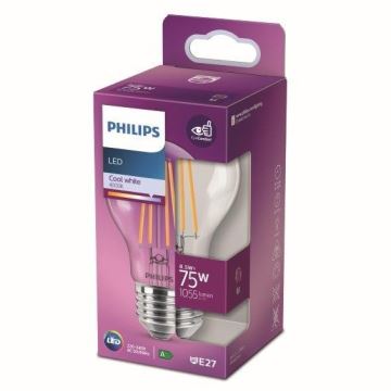Lâmpada LED VINTAGE Philips A60 E27/8,5W/230V 4000K