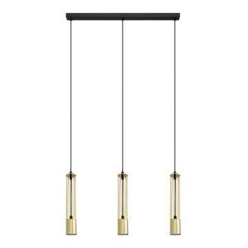 LED Candelabro suspenso BARS 3xGU10/4,8W/230V dourado