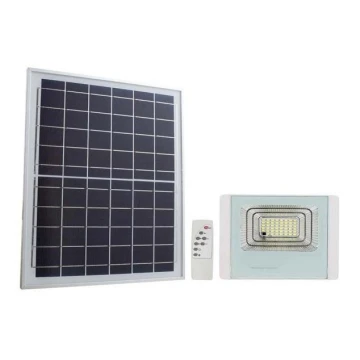 LED Holofote solar exterior LED/12W/3,2V IP65 6400K + controlo remoto