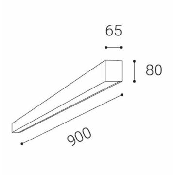 LED2 - Iluminação de teto LED LINO LED/24W/230V 3000K/3500K/4000K branco 90 cm