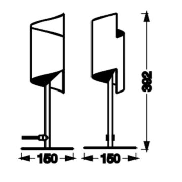 Ledvance - Candeeiro de mesa LED com regulação SMART+ DECOR TWIST LED/12W/230V 3000-6500K Wi-Fi preto