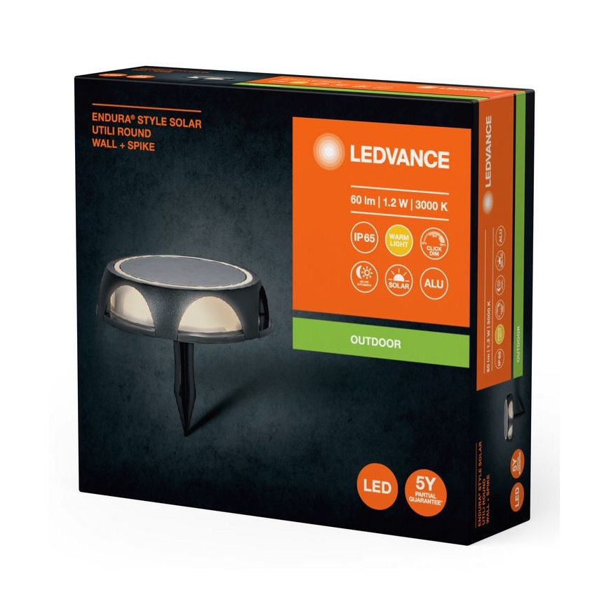 Ledvance - Candeeiro solar regulável LED ENDURA STYLE SOLAR LED/1,2W/3,7V IP65