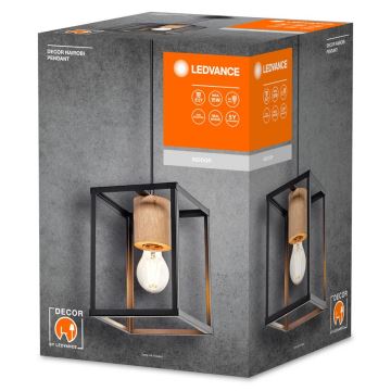 Ledvance - Candeeiro suspenso DECOR NAIROBI 1xE27/15W/230V borracha de figueira